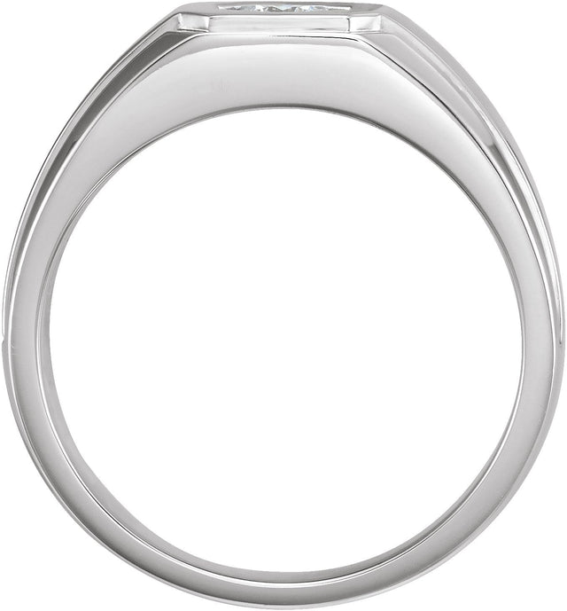 14K Gold Round Natural Diamond Solitaire Ring – 3.9mm Stones - view 2