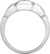 14K Gold Natural Diamond Accented Ring V - view 2