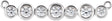 Platinum Round Lab-Grown Diamond Bezel-Set Bar Necklace – 1/5 CTW