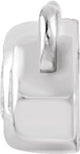 14K Gold Round Natural Diamond Bezel-Set Bar Necklace – 1/5 CTW - White Gold - view 2