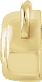 14K Gold Round Natural Diamond Bezel-Set Bar Necklace – 1/5 CTW - Yellow Gold - view 2