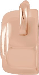 14K Gold Round Natural Diamond Bezel-Set Bar Necklace – 1/5 CTW - Rose Gold - view 2