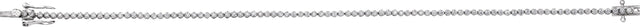 14K Gold Round Natural Diamond Line Bracelet – 1.3mm Stones - view 3