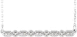 14K Gold Round Natural Diamond Accented Bar Necklace – 1/10 CTW - White Gold