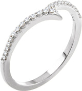 14K Gold Round Natural Diamond Accented Ring VII - White Gold