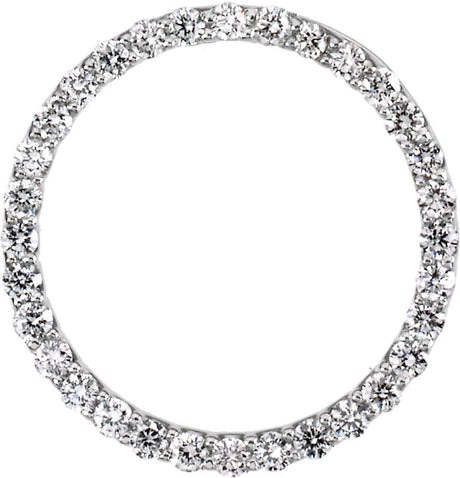 Platinum Circle Pendant