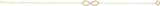 14K Gold Round Natural Diamond Infinity-Inspired Bracelet - Yellow Gold - view 2