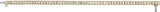 18K Gold Square Natural Diamond Accented Line Bracelet - Yellow Gold - view 3