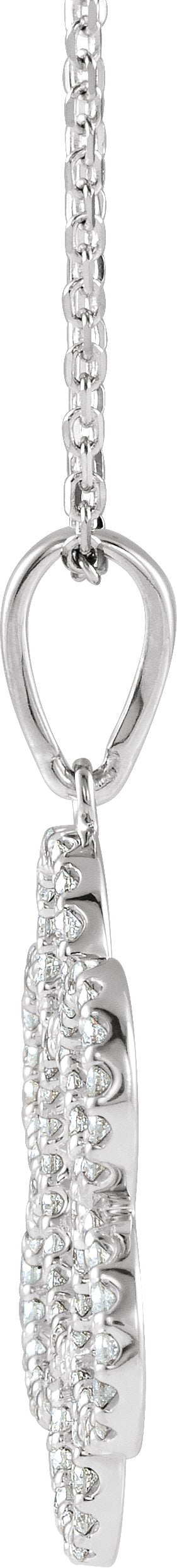 14K Gold Accented Floral Necklace - view 2