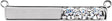 14K Gold Round Lab-Grown Diamond Accented Bar Necklace – 1/5 CTW - White Gold