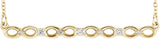 14K Gold Infinity-Inspired Bar Necklace - Yellow Gold