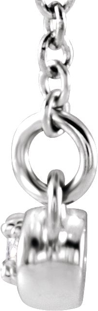 Platinum Infinity-Inspired Bar Necklace - view 2