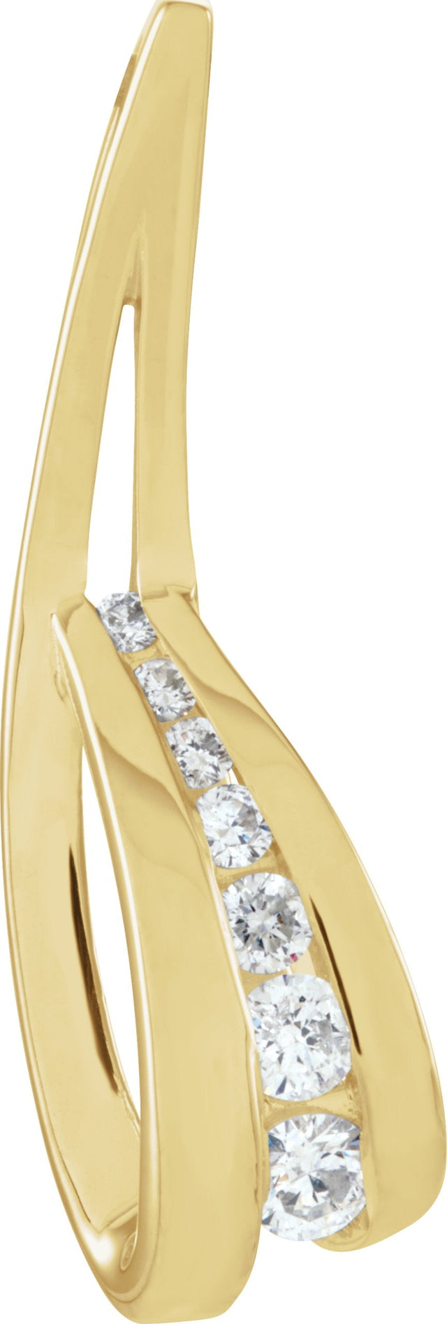 18K Gold Journey Pendant – 30.7x10.5mm - Yellow Gold