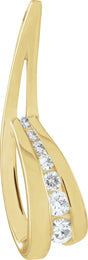 18K Gold Journey Pendant – 30.7x10.5mm - Yellow Gold