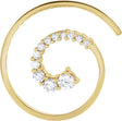 18K Gold Journey Spiral Pendant - Yellow Gold