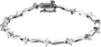 14K Gold Round Natural Diamond Line Bracelet – 2.7mm Stones
