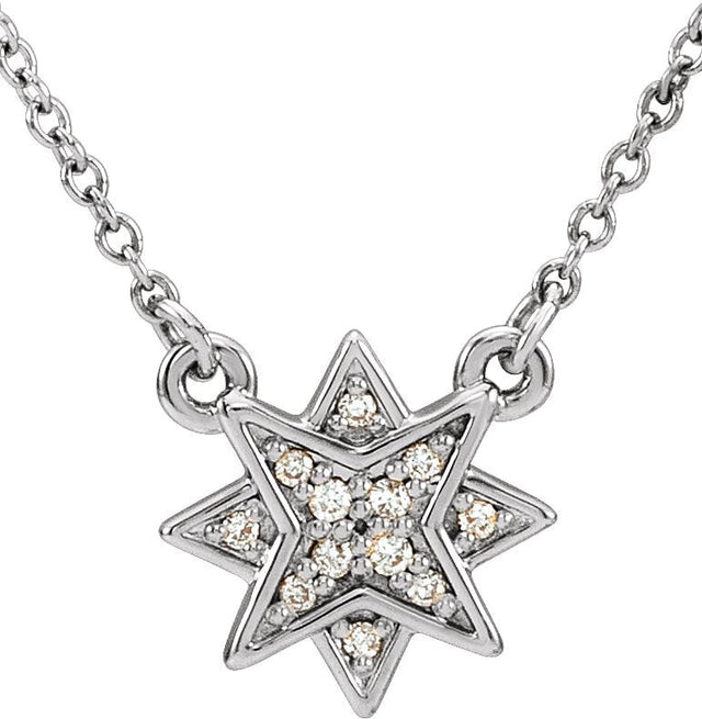 Platinum Star Necklace