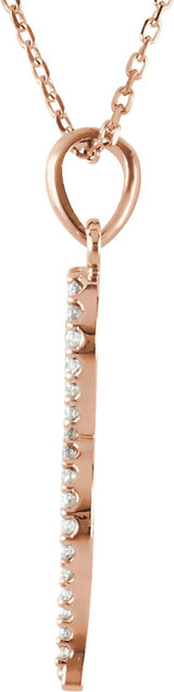 14K Gold Petite Snake Necklace or Pendant - Rose Gold - view 2