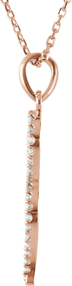 14K Gold Petite Snake Necklace or Pendant - Rose Gold - view 2