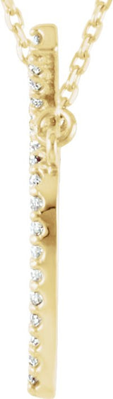 14K Gold Apple Necklace - Yellow Gold - view 2