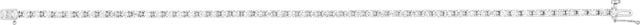 14K Gold Round Lab-Grown Diamond Line Bracelet – 2.2mm Stones - White Gold - view 2