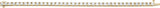 18K Gold Round Natural Diamond Line Bracelet – 3.9-4.1mm Stones - Yellow Gold - view 2