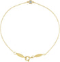 18K Gold Round Natural Diamond Bezel-Set Link Bracelet