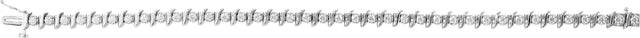 14K Gold Round Natural Diamond Accented Line Bracelet II - White Gold - view 2