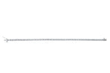 14K Gold Round Natural Diamond Accented Line Bracelet – 2.4-3.2mm Stones - White Gold - view 2