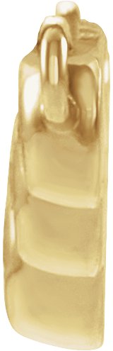 14K Gold Round Lab-Grown Diamond Bezel-Set "V" Necklace - Yellow Gold - view 2