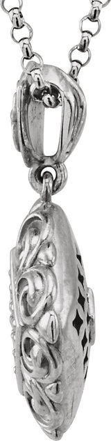 14K Gold Round Natural Diamond Sculptural Necklace or Pendant - view 2