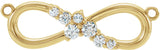 14K Gold Accented Infinity-Inspired Necklace - Yellow Gold