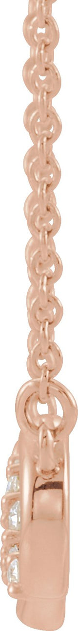 14K Gold Accented Infinity-Inspired Necklace - Rose Gold - view 2