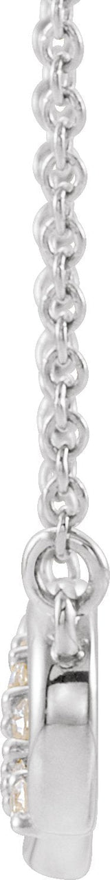 Platinum Accented Infinity-Inspired Necklace - view 2