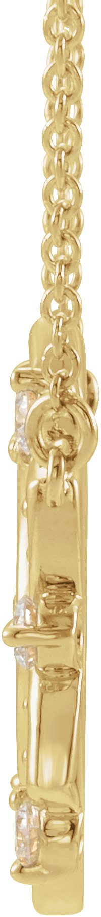 14K Gold Accented Necklace – 17.6x16.9mm - Yellow Gold - view 2