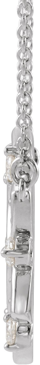 14K Gold Accented Necklace – 17.6x16.9mm - White Gold - view 2