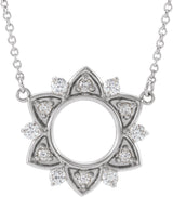 Platinum Accented Necklace