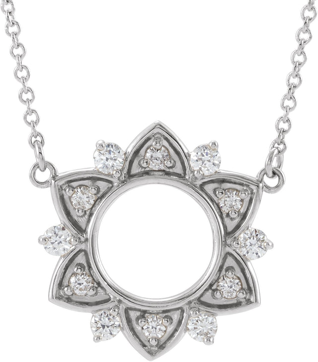 Platinum Accented Necklace