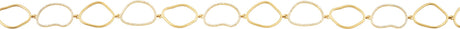 14K Gold Round Natural Diamond Open Silhouette Necklace