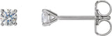 14K Gold Lab-Grown Diamond Round 4-Prong Cocktail-Style Stud Earrings - White Gold