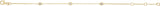 14K Gold Round Natural Diamond Bezel-Set Station Bracelet - Yellow Gold - view 2