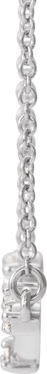 Platinum Constellation Bar Necklace - view 2