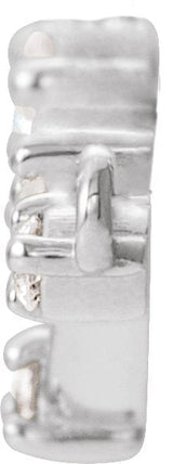 14K Gold Constellation Bar Necklace - White Gold - view 2