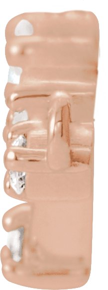 14K Gold Constellation Bar Necklace - Rose Gold - view 2