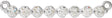 Platinum Round Lab-Grown Diamond Accented Bar Necklace – 1/5 CTW