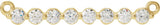 14K Gold Round Natural Diamond Accented Bar Necklace – up to 1/4 CTW - Yellow Gold