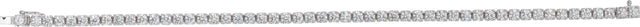 14K Gold Round Natural Diamond Line Bracelet – 1.9-2.9mm Stones - White Gold - view 3