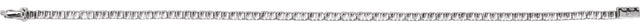 14K Gold Round Natural Diamond Bezel-Set Line Bracelet – 1.35-2.2mm Stones - White Gold - view 4