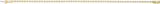 14K Gold Round Natural Diamond Line Bracelet – 1.9-2.9mm Stones - Yellow Gold - view 3