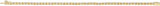 14K Gold Round Natural Diamond Line Bracelet – 1.9-2.9mm Stones - Yellow Gold - view 4